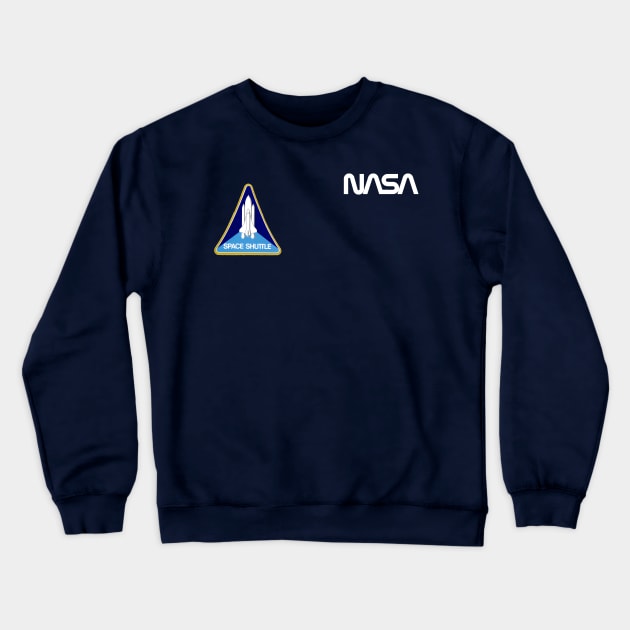 Officially approved merchandise - Vintage NASA logo & space shuttle mission patch Crewneck Sweatshirt by Science_is_Fun